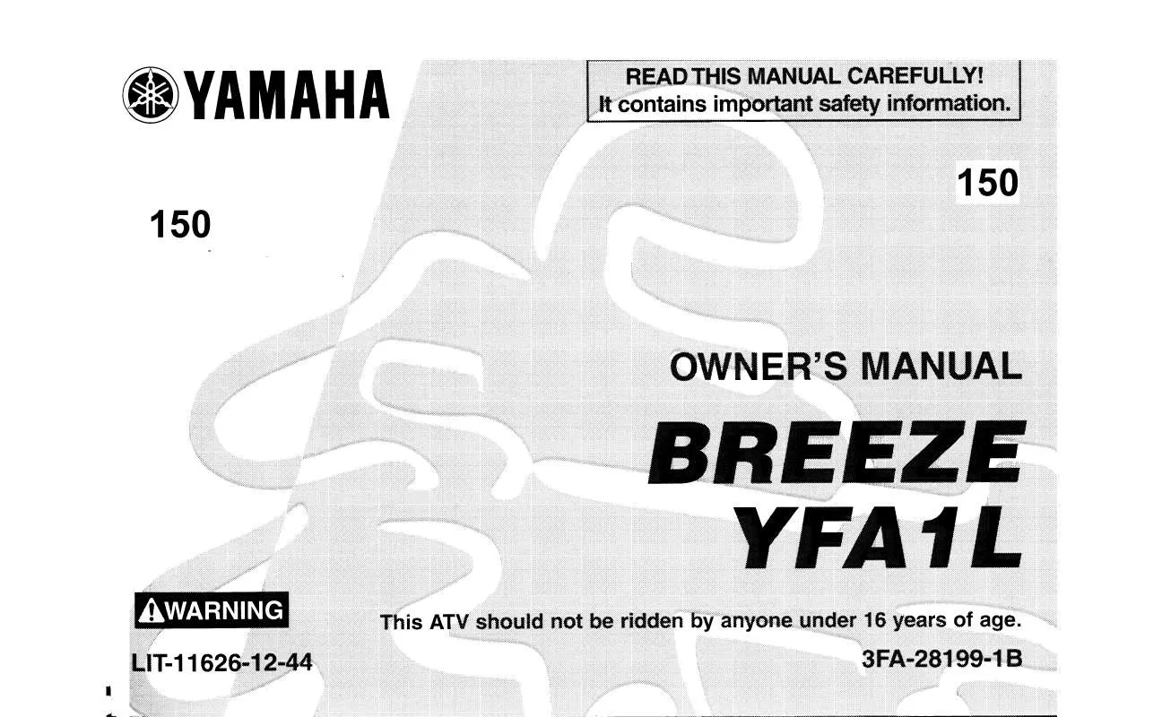 Mode d'emploi YAMAHA BREEZE-1999