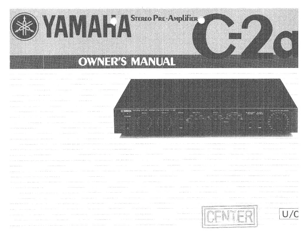 Mode d'emploi YAMAHA C-2A