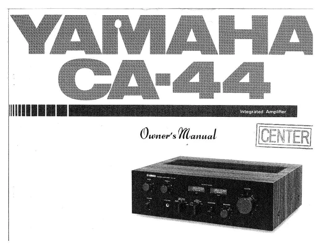 Mode d'emploi YAMAHA CA-44