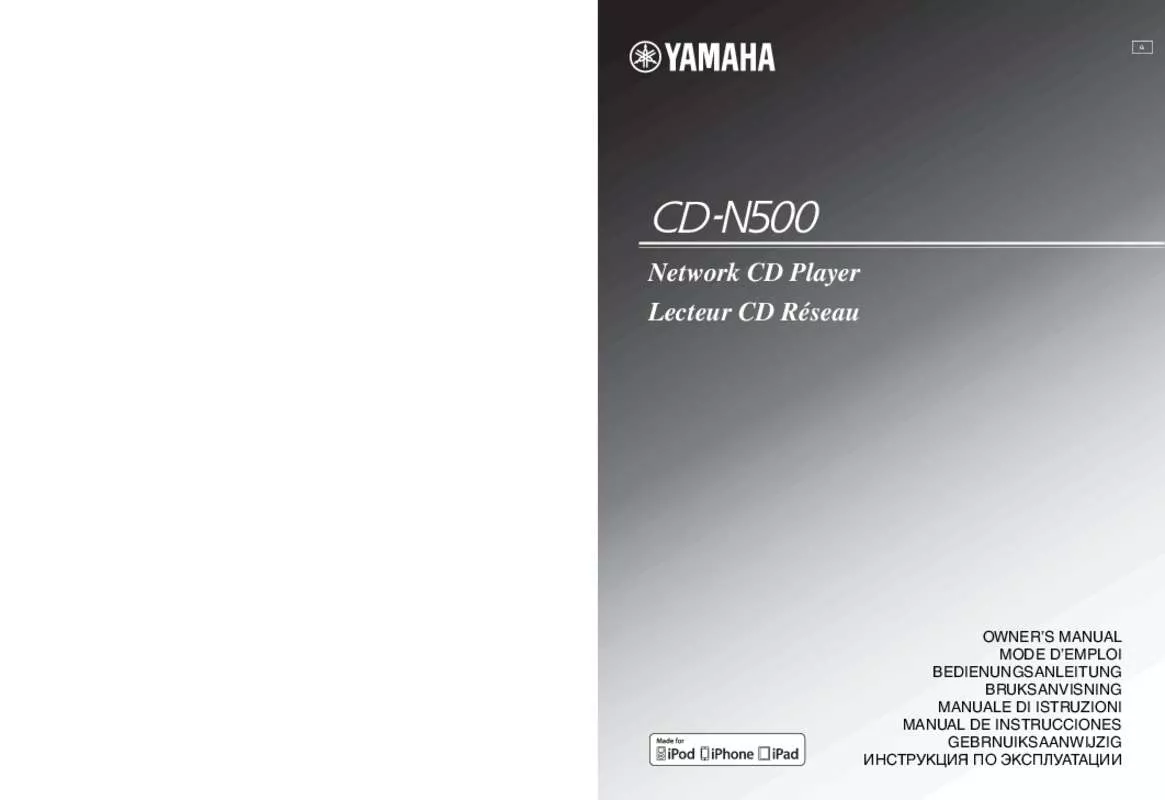 Mode d'emploi YAMAHA CD-N500
