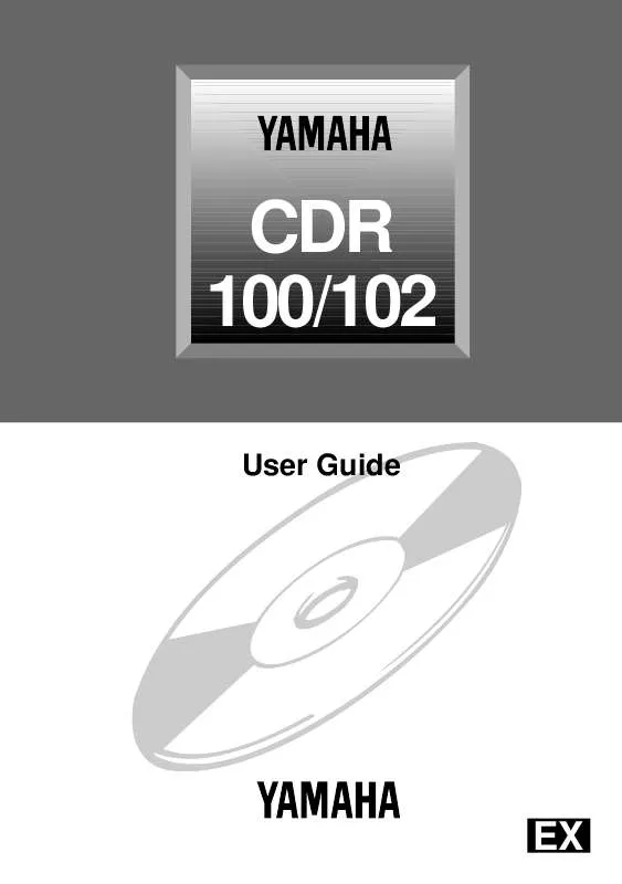 Mode d'emploi YAMAHA CD-R100