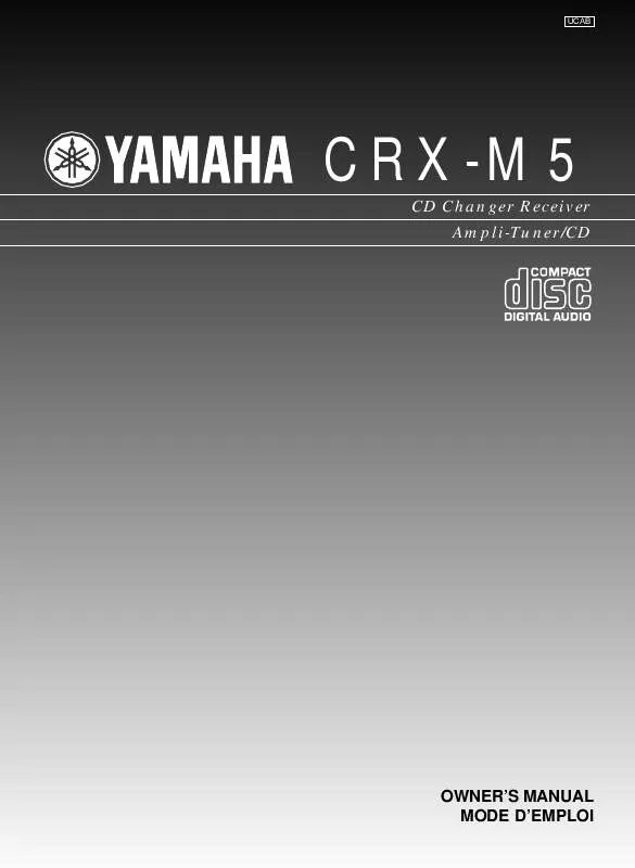 Mode d'emploi YAMAHA CRX-M5