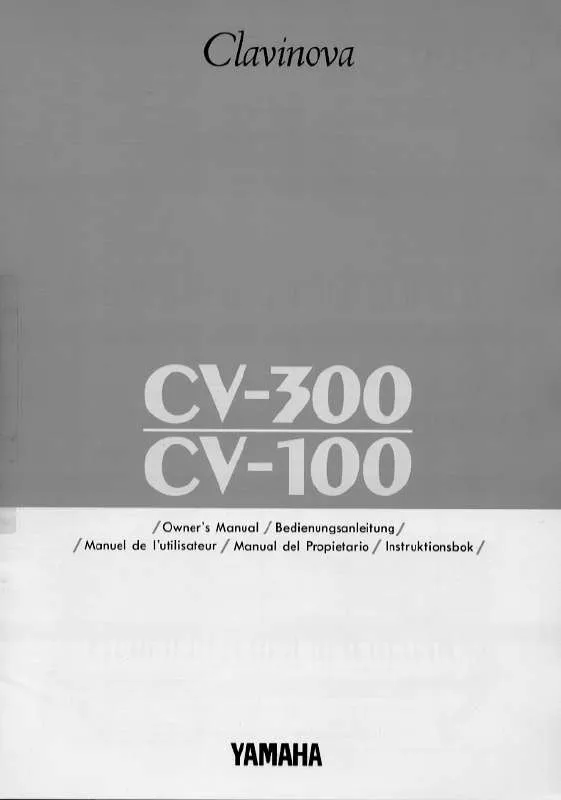 Mode d'emploi YAMAHA CV-300-CV-100