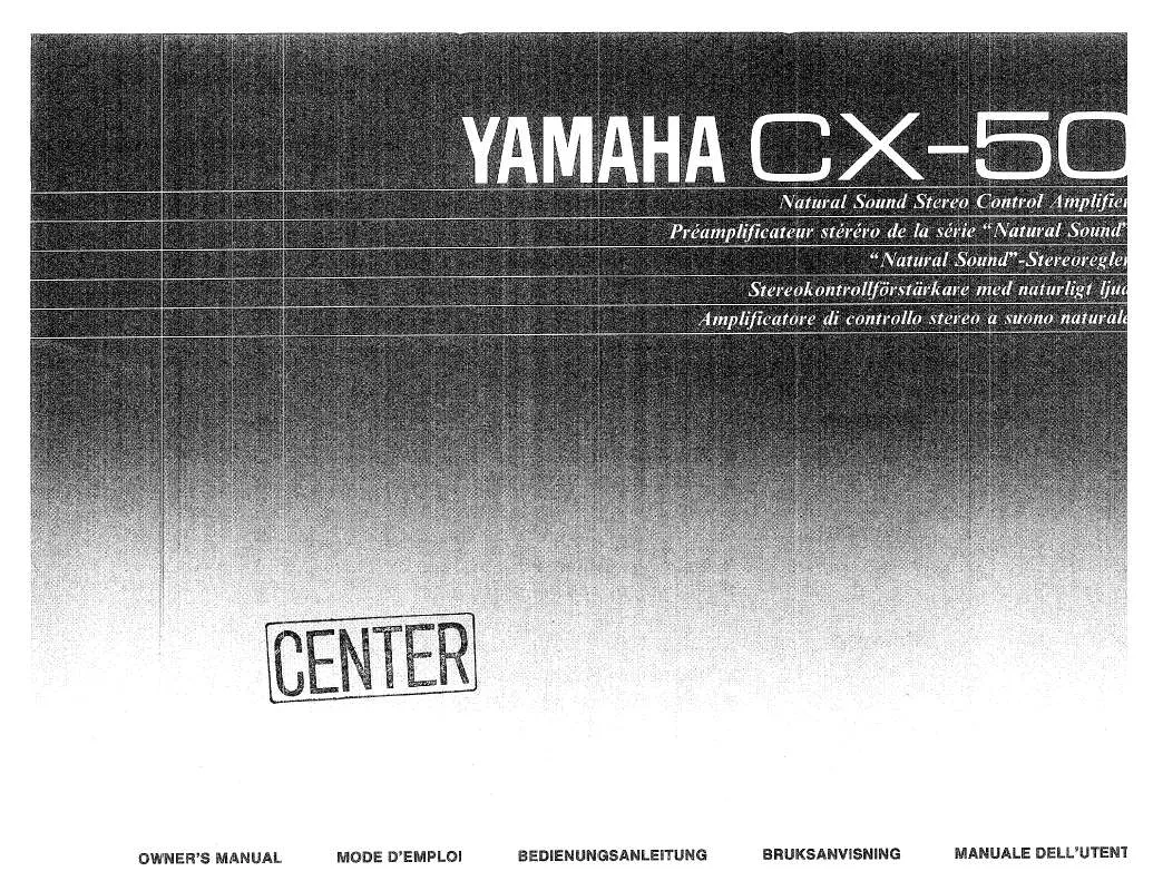 Mode d'emploi YAMAHA CX-50