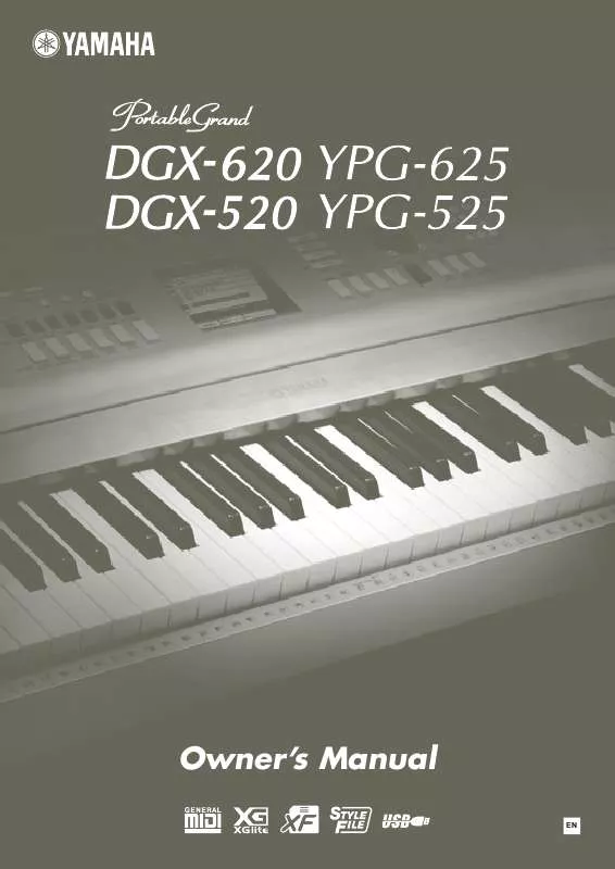 Mode d'emploi YAMAHA DGX-620