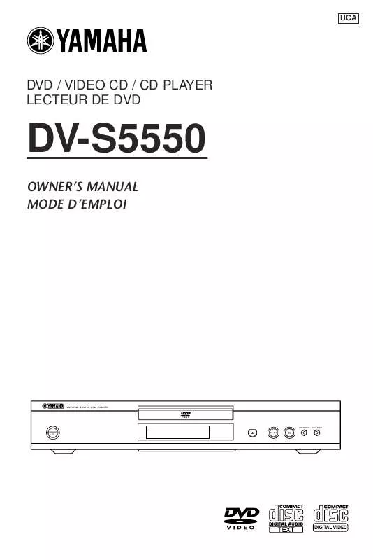 Mode d'emploi YAMAHA DV-S5550