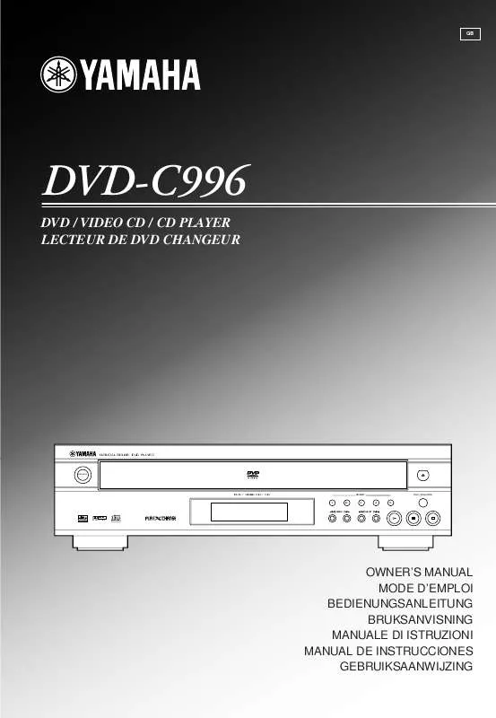 Mode d'emploi YAMAHA DVD-C996