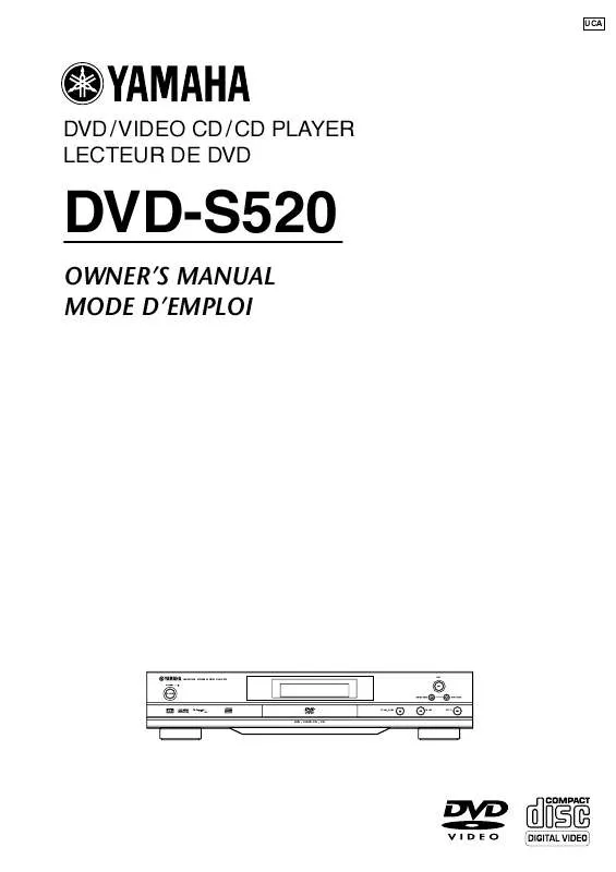 Mode d'emploi YAMAHA DVD-S520
