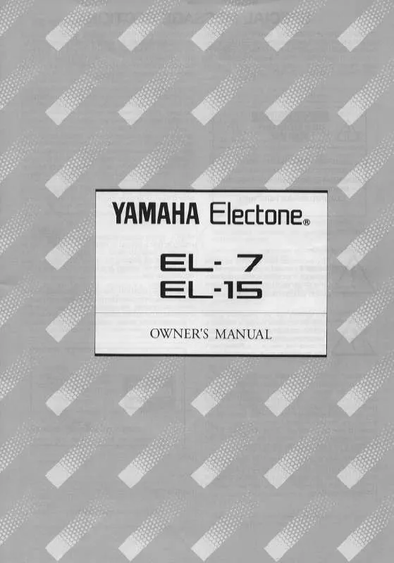 Mode d'emploi YAMAHA EL-15-EL-7-IMAGE-