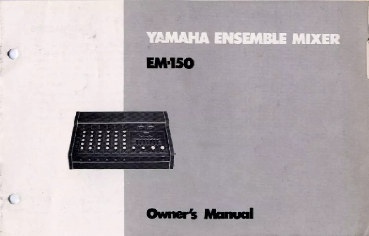 Mode d'emploi YAMAHA EM-150