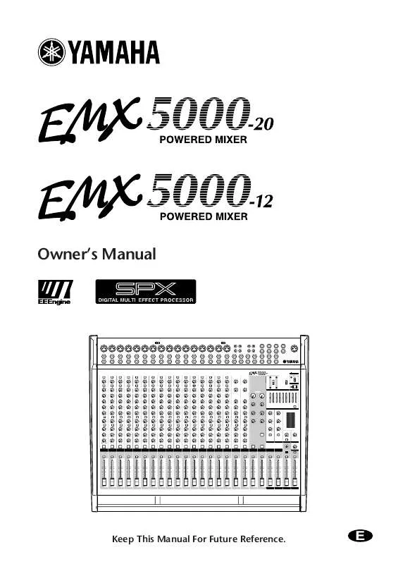 Mode d'emploi YAMAHA EMX500-12