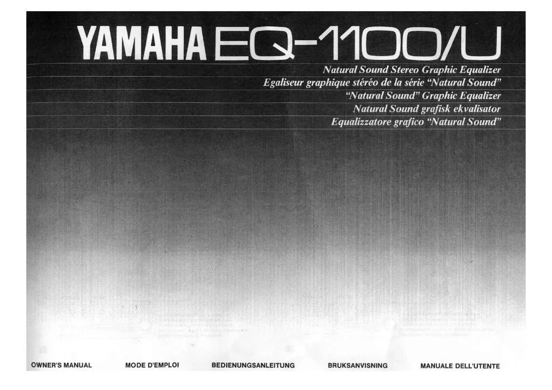 Mode d'emploi YAMAHA EQ-1100