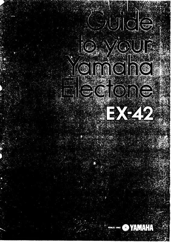 Mode d'emploi YAMAHA EX-42