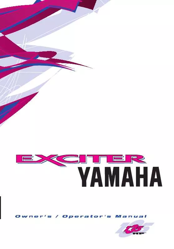 Mode d'emploi YAMAHA EXCITER 135-1999