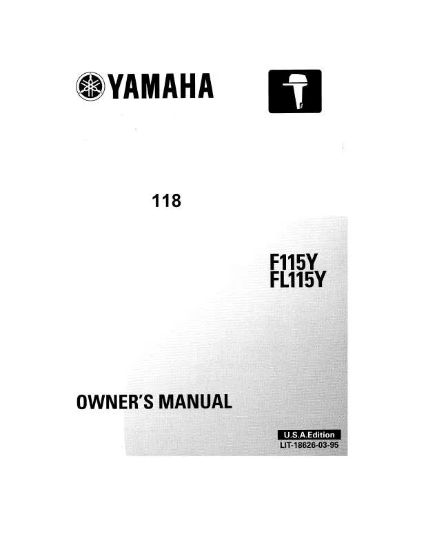 Mode d'emploi YAMAHA F115HP-2000