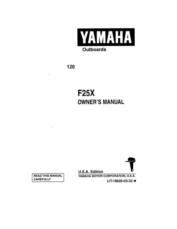 Mode d'emploi YAMAHA F25HP-1999