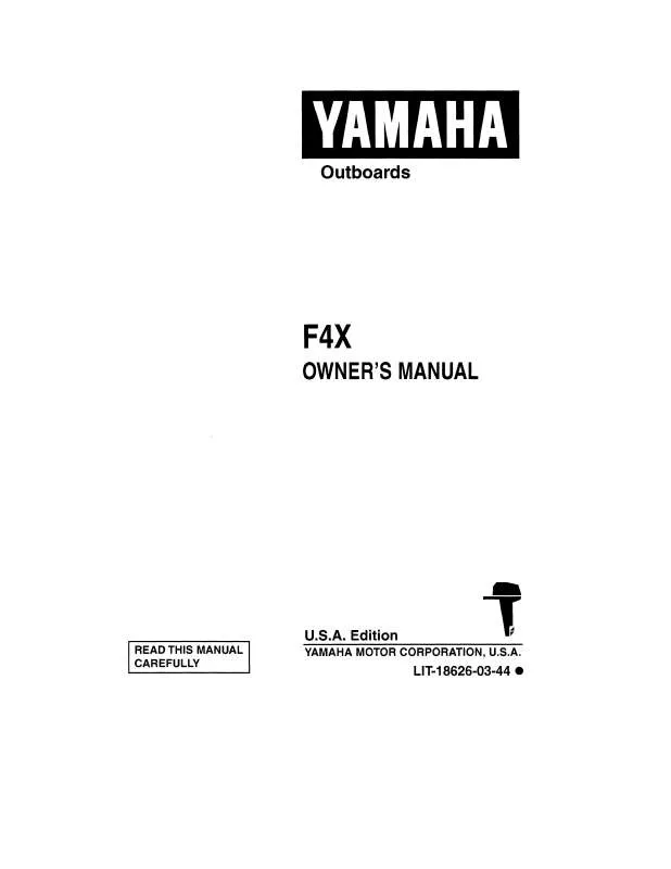 Mode d'emploi YAMAHA F4HP-1999