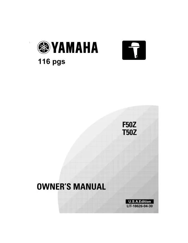 Mode d'emploi YAMAHA F50HP-2001