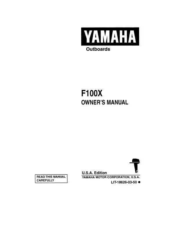 Mode d'emploi YAMAHA F80HP-1999