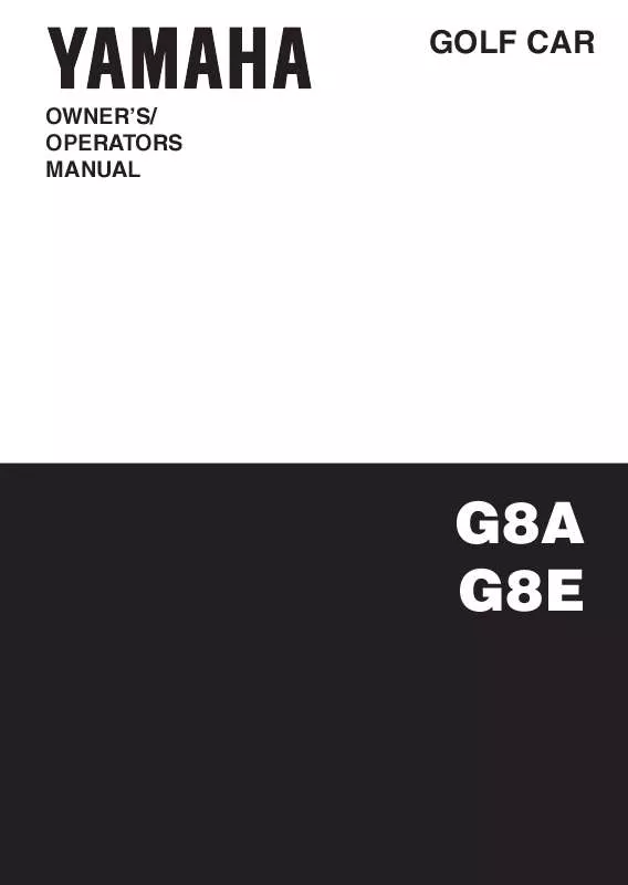 Mode d'emploi YAMAHA FLEET CLASSIC GAS-G8-A-1992
