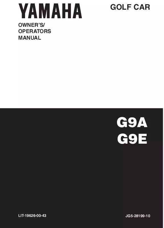Mode d'emploi YAMAHA FLEET MASTER GAS-G9-A-1991