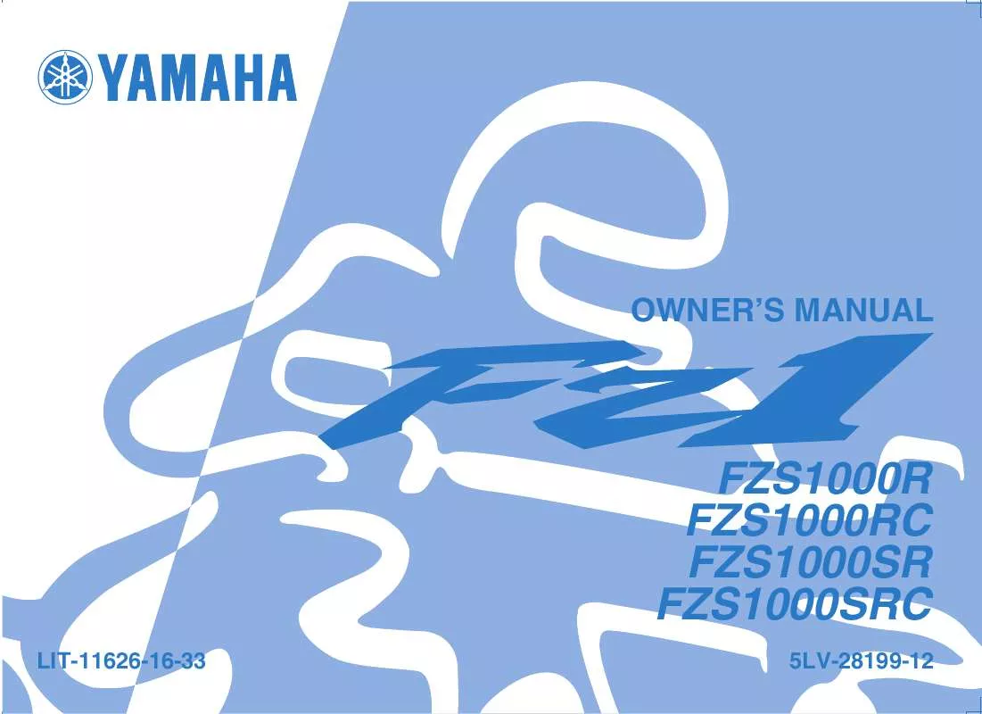 Mode d'emploi YAMAHA FZ1-2003