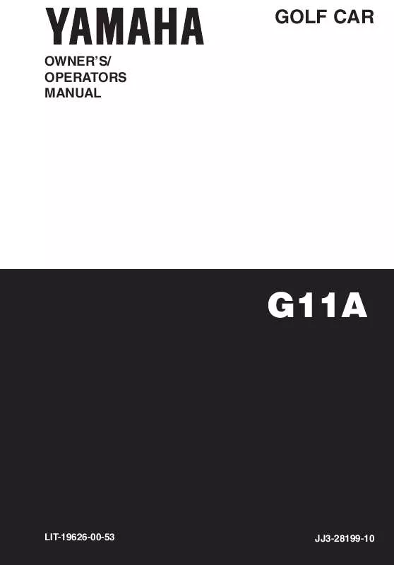 Mode d'emploi YAMAHA G11-A GAS-1994