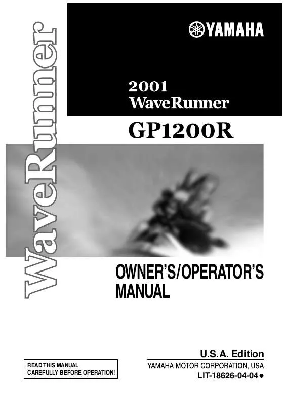 Mode d'emploi YAMAHA GP1200R-2001
