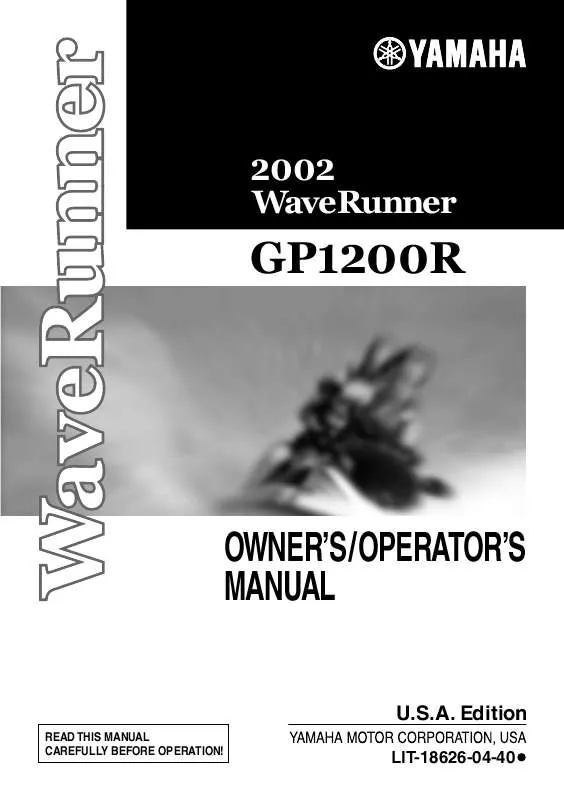Mode d'emploi YAMAHA GP1200R-2002