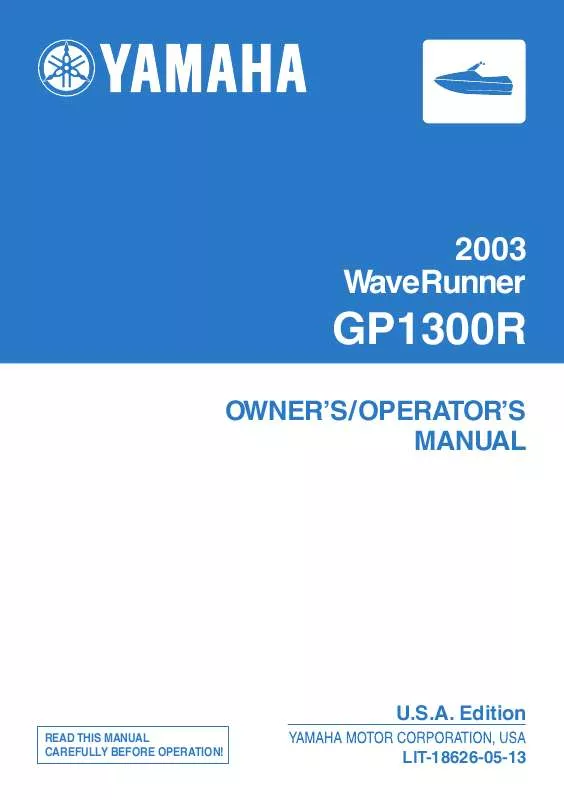 Mode d'emploi YAMAHA GP1300R-2003