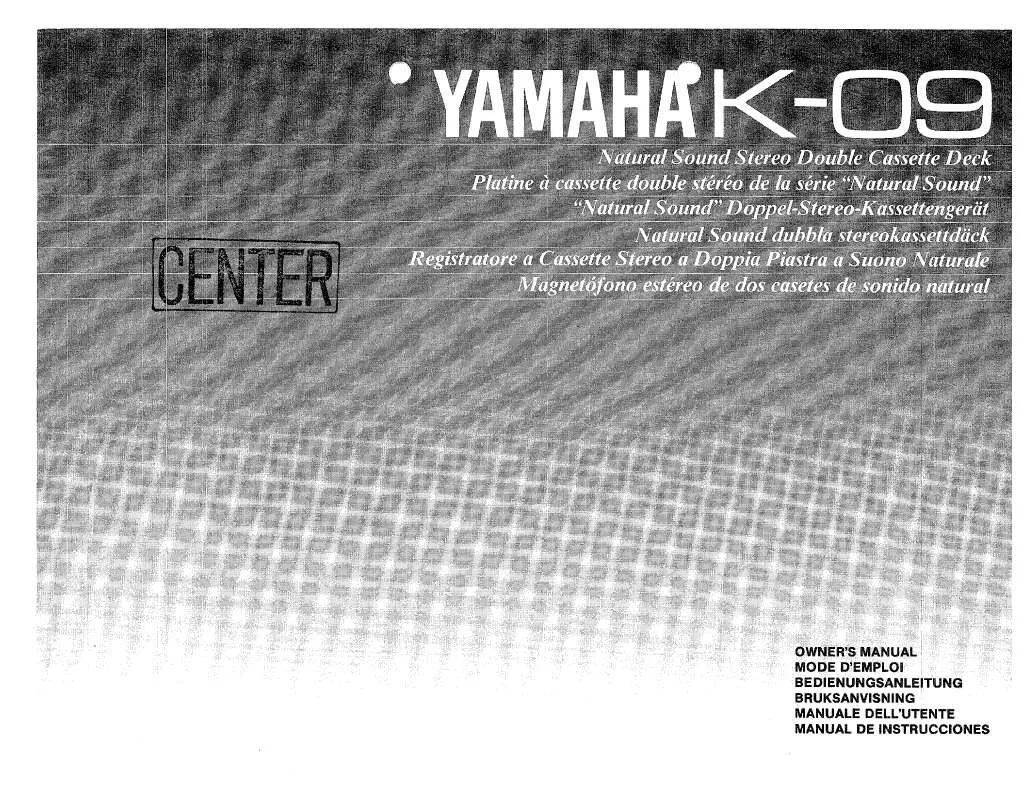 Mode d'emploi YAMAHA K-09