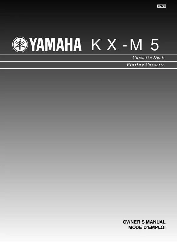Mode d'emploi YAMAHA KX-M5