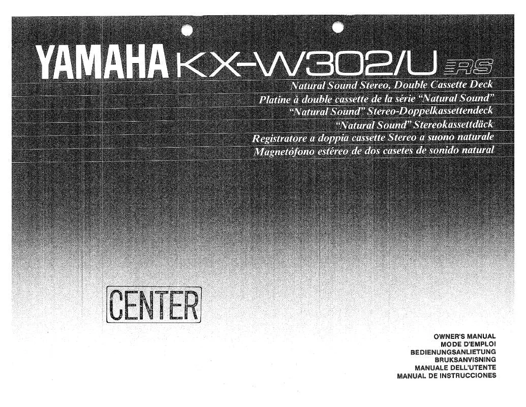 Mode d'emploi YAMAHA KX-W302