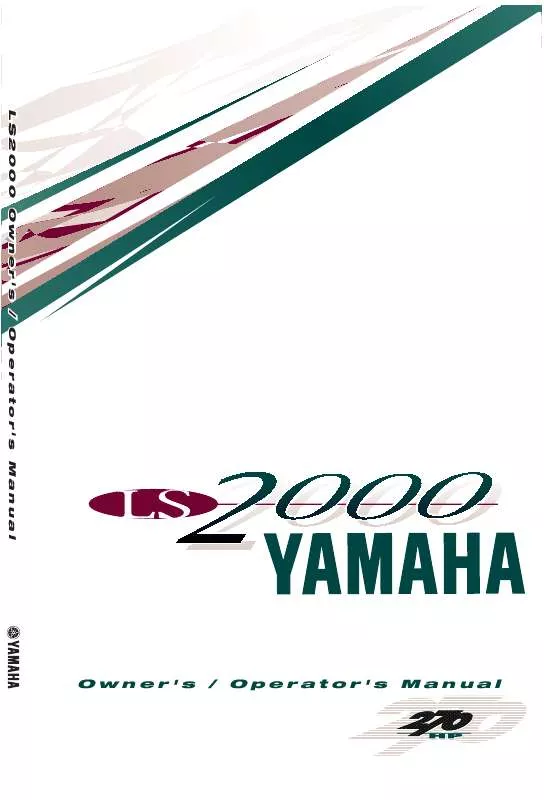 Mode d'emploi YAMAHA LS2000-1999
