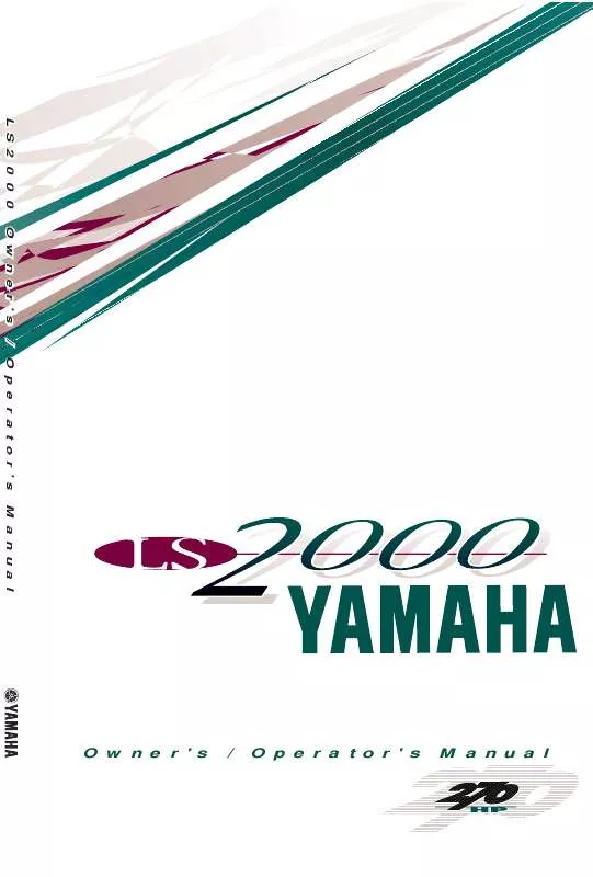 Mode d'emploi YAMAHA LS2000-2000