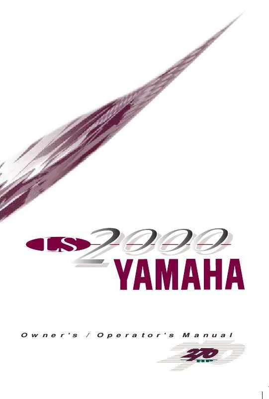 Mode d'emploi YAMAHA LS2000-2001