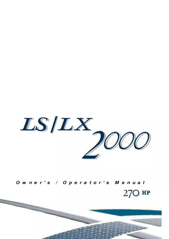 Mode d'emploi YAMAHA LX2000-2002