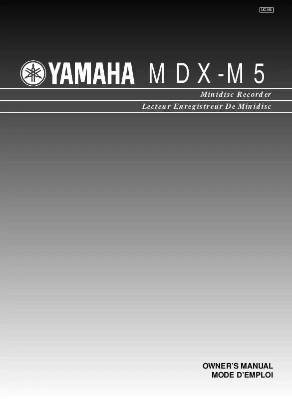Mode d'emploi YAMAHA MDX-M5