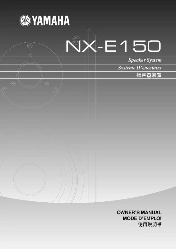 Mode d'emploi YAMAHA NX-E150