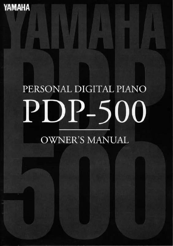 Mode d'emploi YAMAHA PDP-500