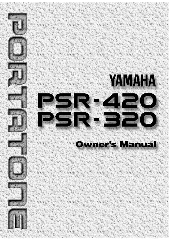 Mode d'emploi YAMAHA PSR-420-PSR-320