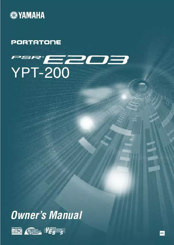 Mode d'emploi YAMAHA PSR-E203-YPT-200
