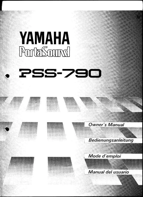 Mode d'emploi YAMAHA PSS-790