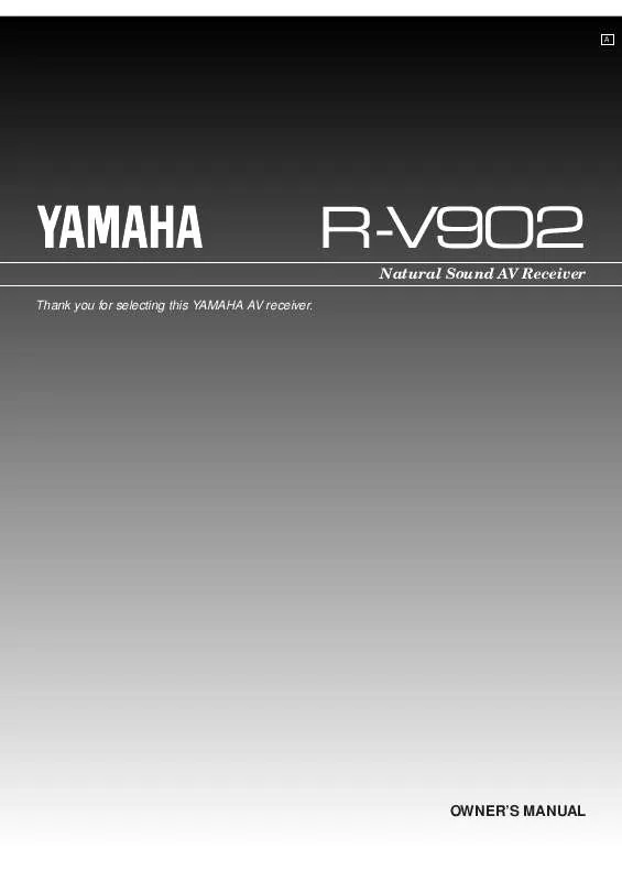 Mode d'emploi YAMAHA R-V902