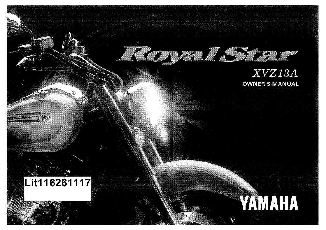 Mode d'emploi YAMAHA ROYAL STAR DELUXE SOLITARE-1998