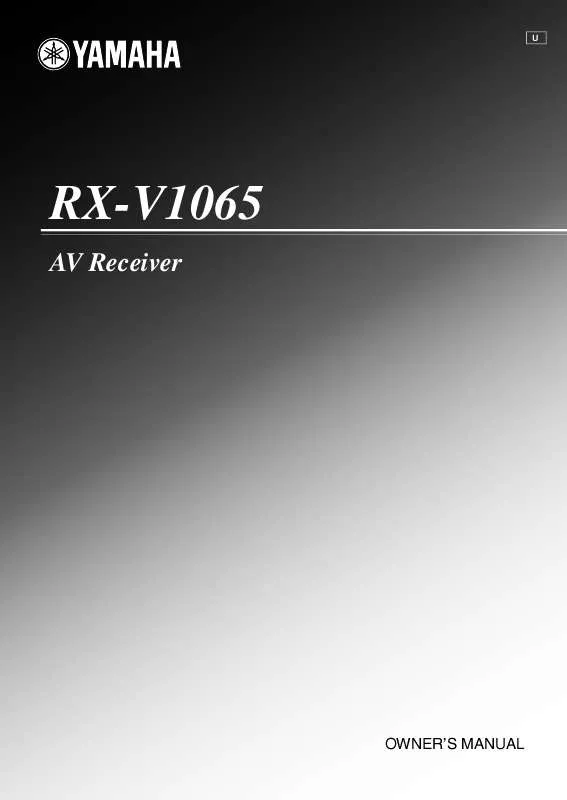 Mode d'emploi YAMAHA RX-V1065