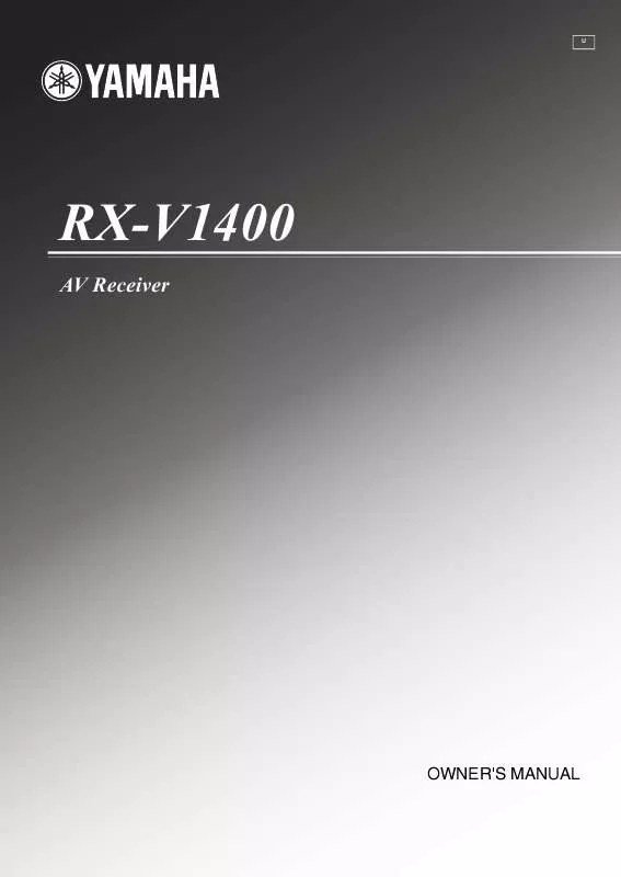 Mode d'emploi YAMAHA RX-V1400