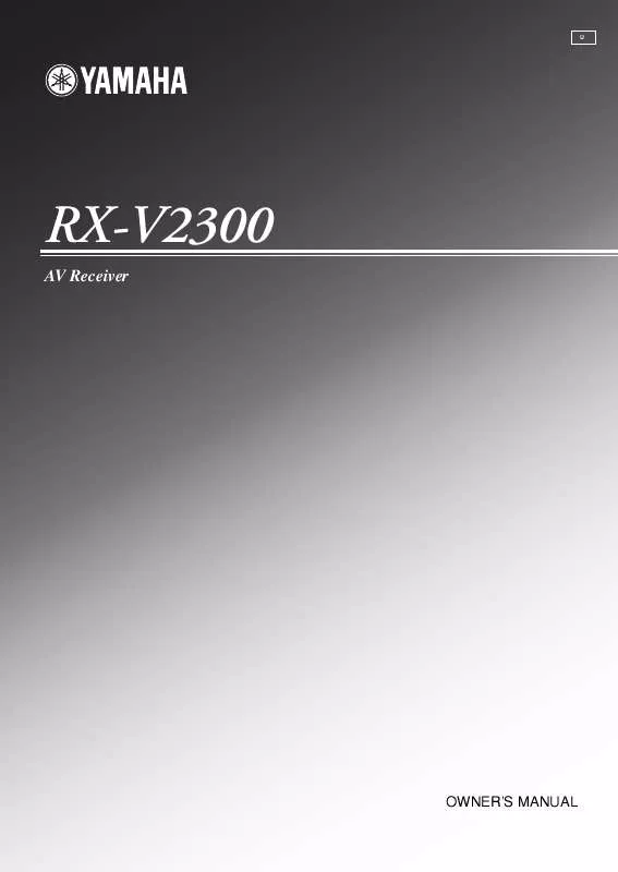 Mode d'emploi YAMAHA RX-V2300