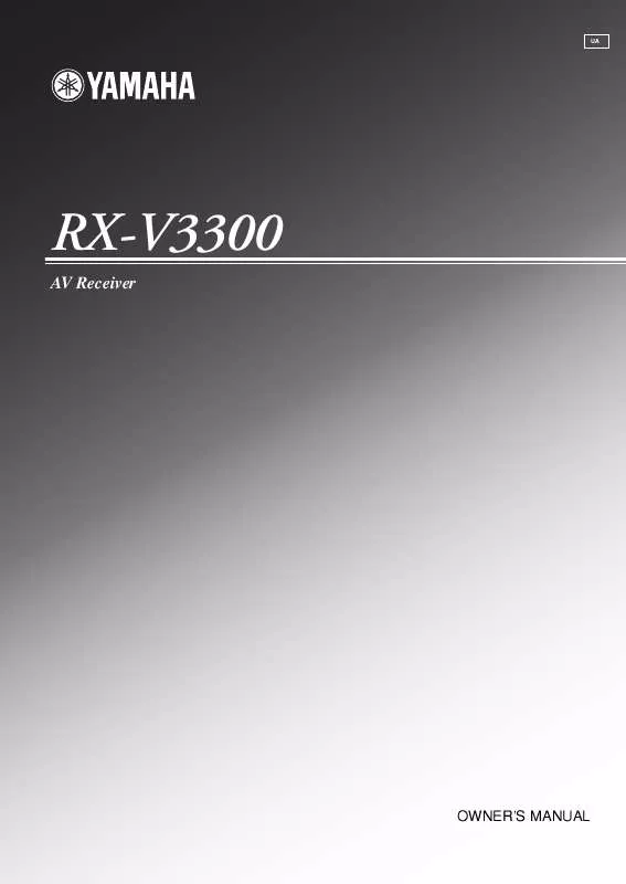 Mode d'emploi YAMAHA RX-V3300