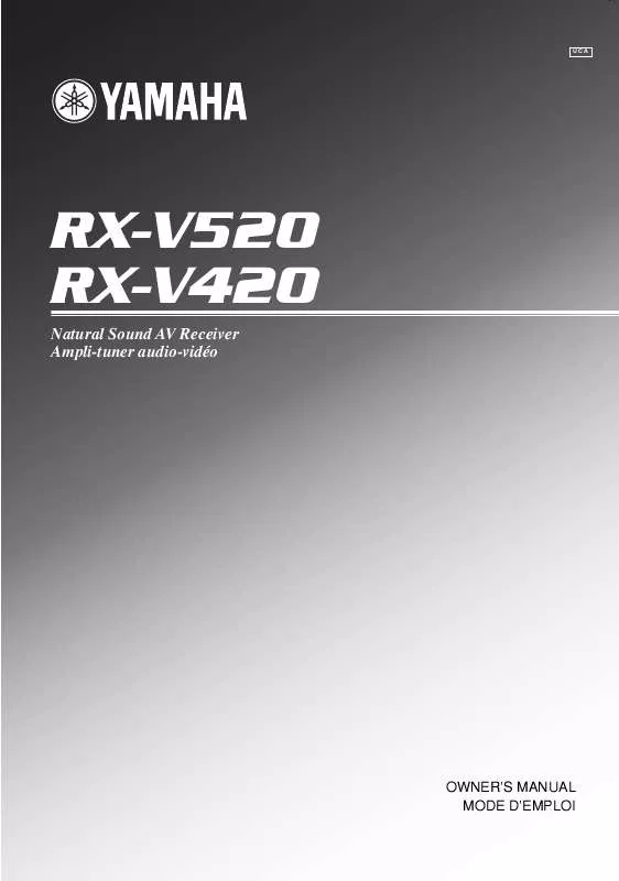 Mode d'emploi YAMAHA RX-V420